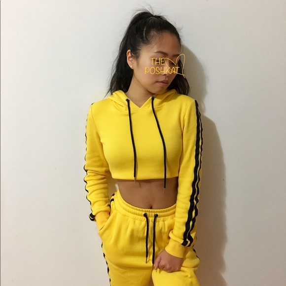 I.AM.GIA Tops - I.AM.GIA Kill Bill Yellow track Crop Top